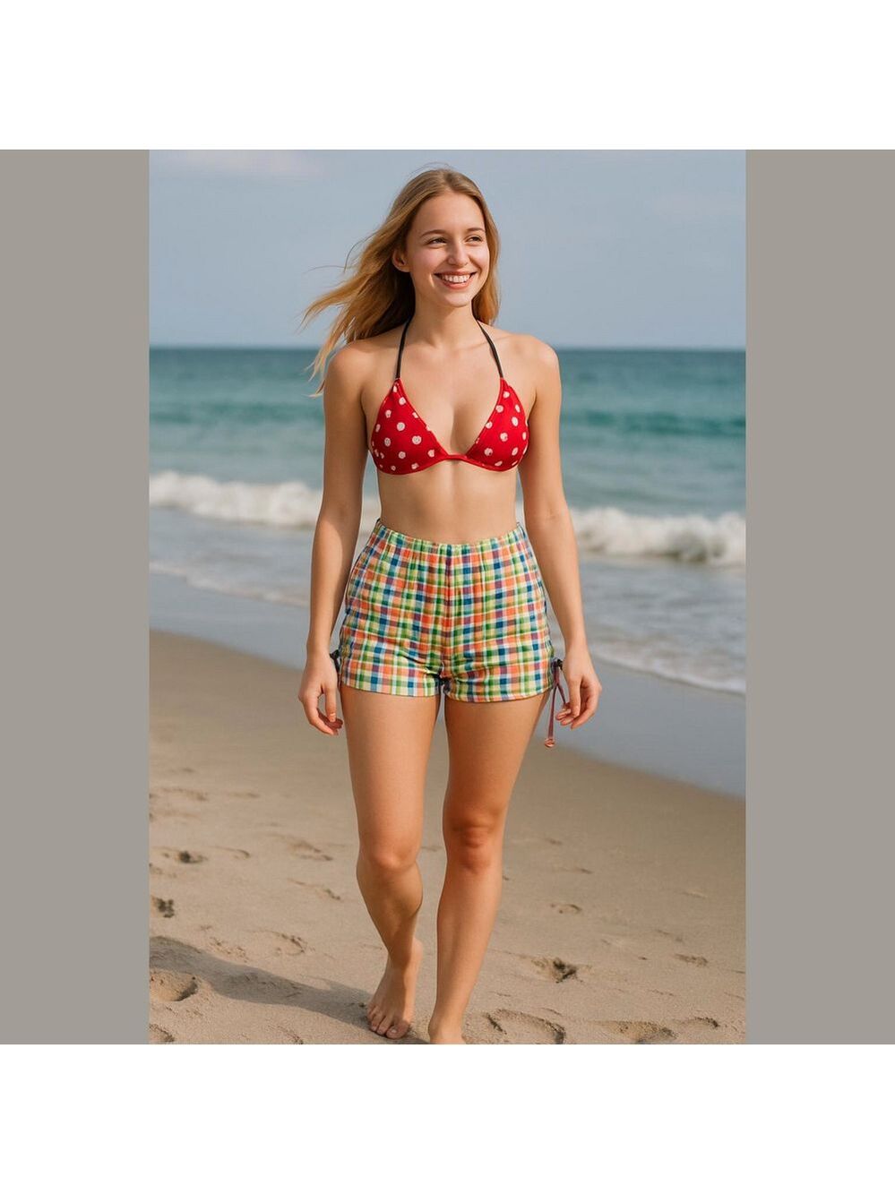 Maeve Anthropologie Gingham Micro Mini Shorts Hot Pants